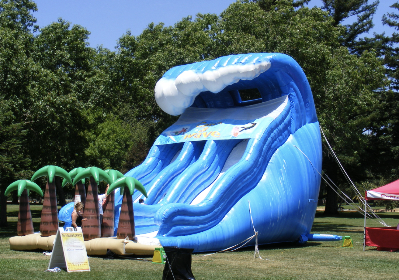 this image shows water slide rentals in Carmichael, CA